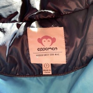 Boys Appaman puffer jacket size 7T.